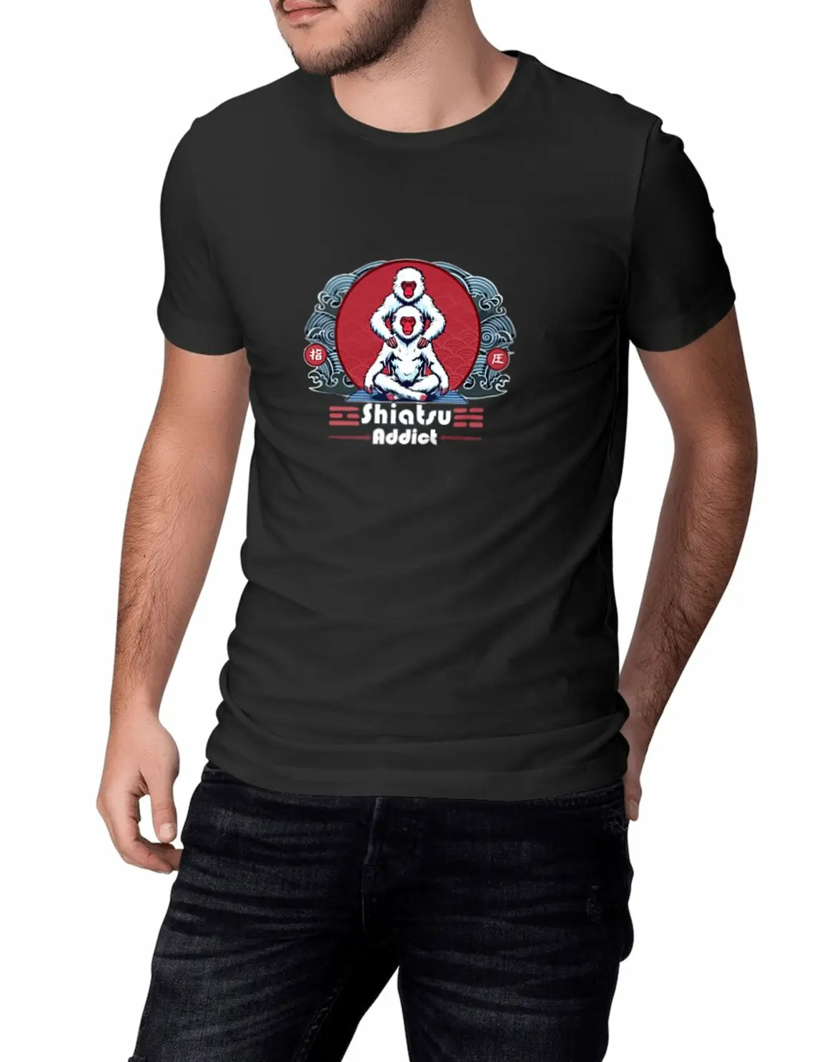 Tshirt Massage Shiatsu addict sur la boutique yubizen