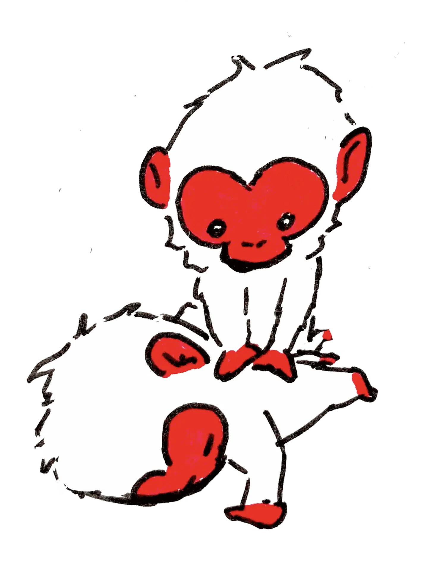 Singes du Japon Yubizen en plein massage shiatsu